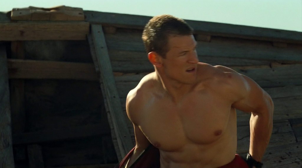 Philip Winchester is shirtless in the second season premiere. 