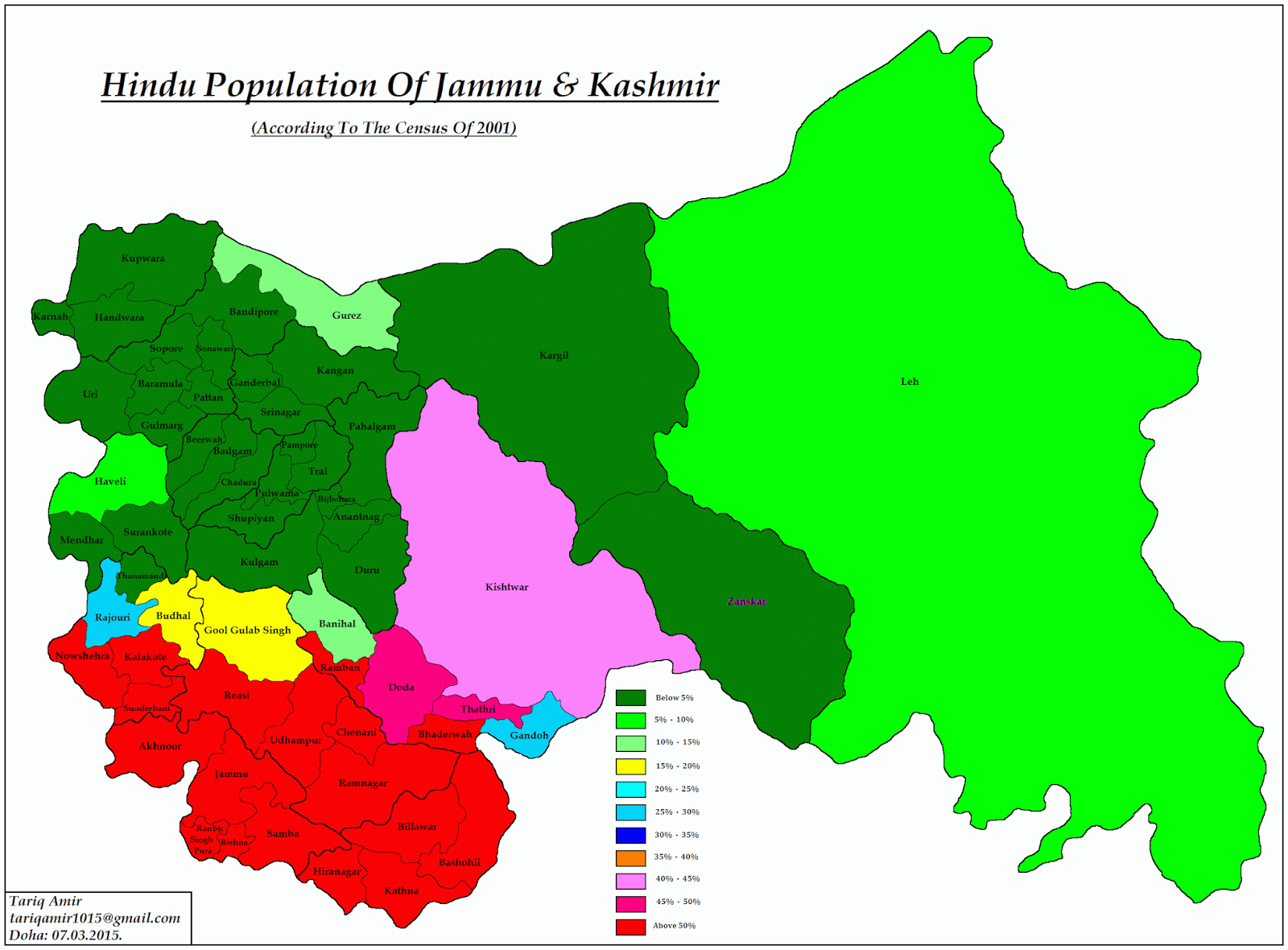 Pakistan Geotagging Demographics Of Jammu & Kashmir