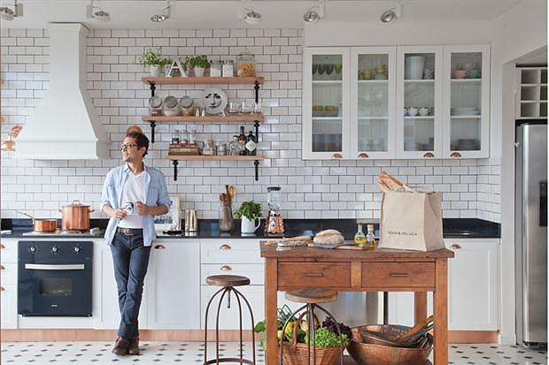 Decoración Fácil: COCINAS CON AZULEJOS TIPO METRO PARA UNA ATMÓSFERA