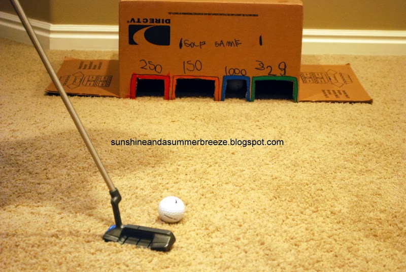 Sunshine and a Summer Breeze DIY Indoor Golf Game