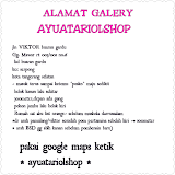 ALAMAT GALERY AYUATARIOLSHOP