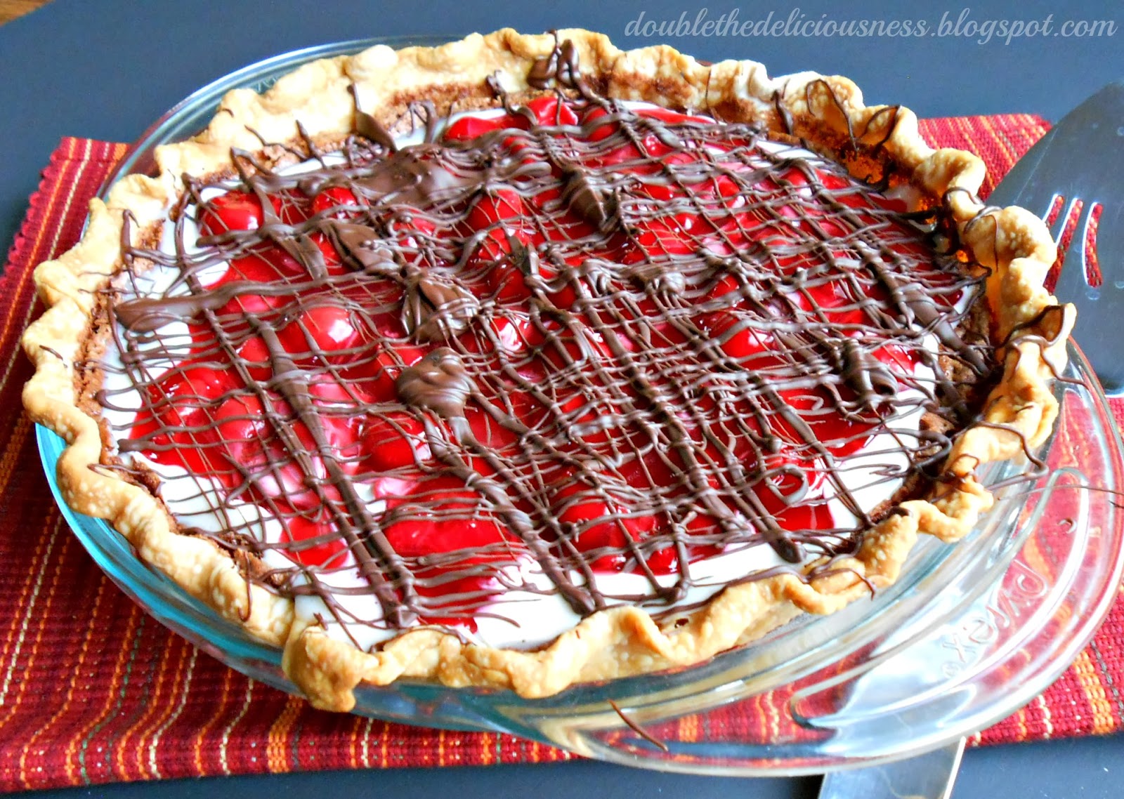 Double the Deliciousness Black Forest Pie