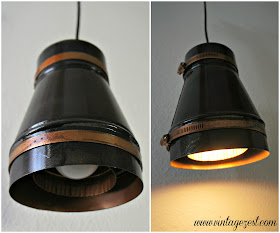 DIY Industrial Pendant Light with LED Power! on Diane's Vintage Zest! #LEDSavings #CollectiveBias #shop