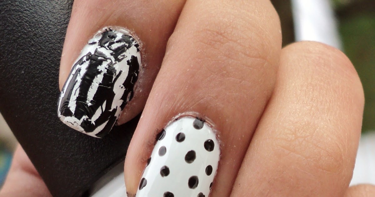 7. Black and White Ombre Nails - wide 11