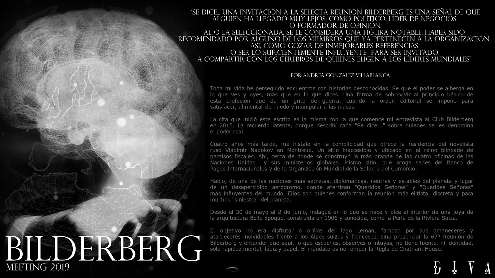 ¡EXCLUSIVO! • DIVA y la 67ª Reunión Bilderberg 2019