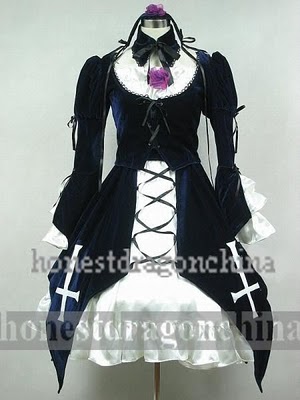 Compre Roupa de empregada masculina, roupa de cosplay fofa japonesa lolita  vestido anime roupa de empregada loli vestido preto roupa de empregada  lolita kawaii gótico