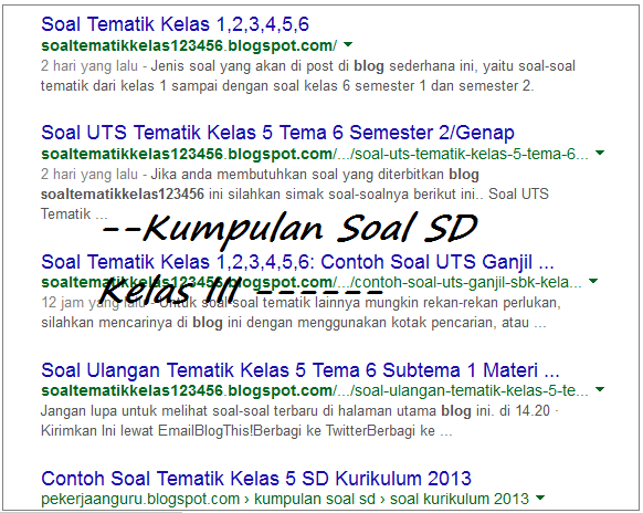 Contoh Soal Ulangan Harian Pkn Kelas 3 Sd Semester 2