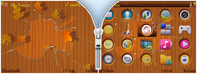 2 Themes s60v3 Wooden Full Icon