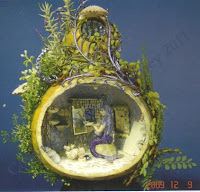 Miniature Gourd House for a Mermaid