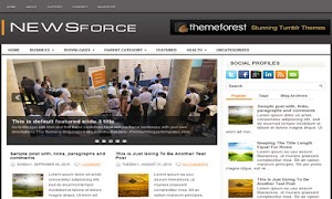 NewsForce 2 Column Blogger Template