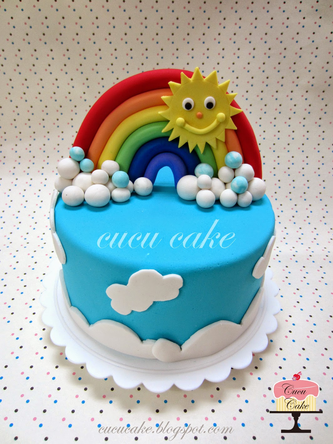 Somewhere over the Rainbow Cucu Cake