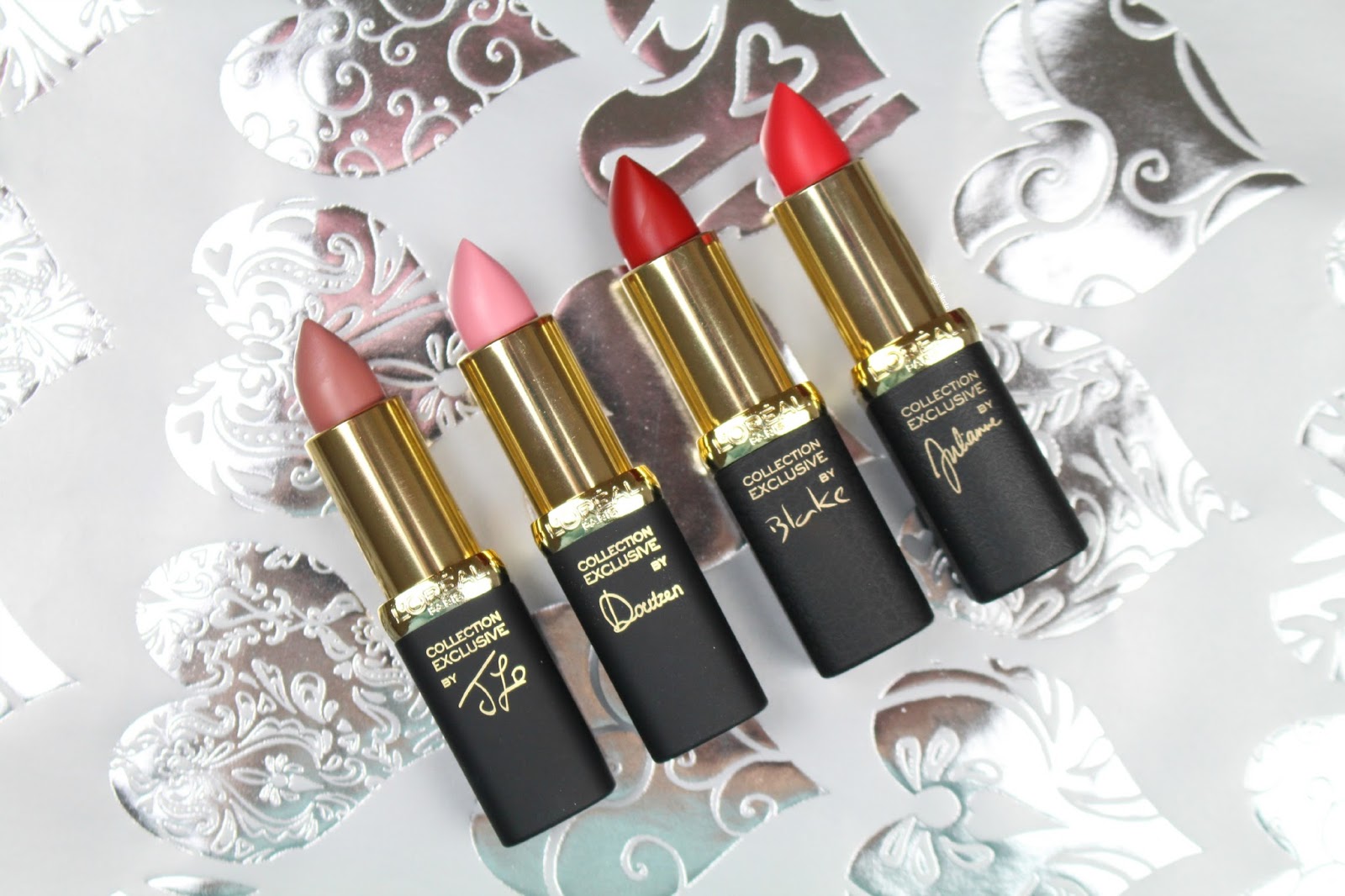 L'Oreal Collection Exclusive Lipsticks Nudes & Reds. 