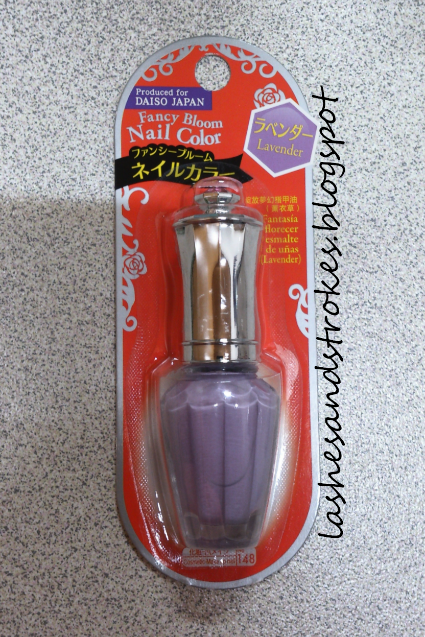 lashes and strokes Review Daiso Japan Floral Blossom Nail Polish in