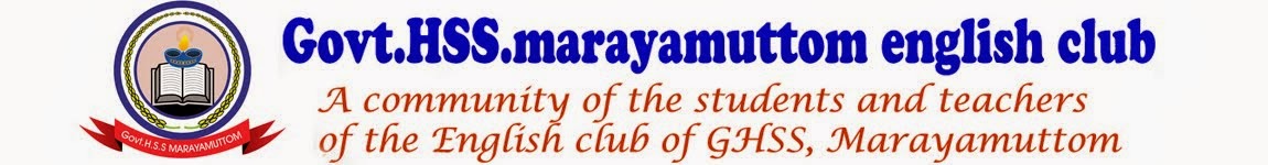 GHSS Marayamuttom English club