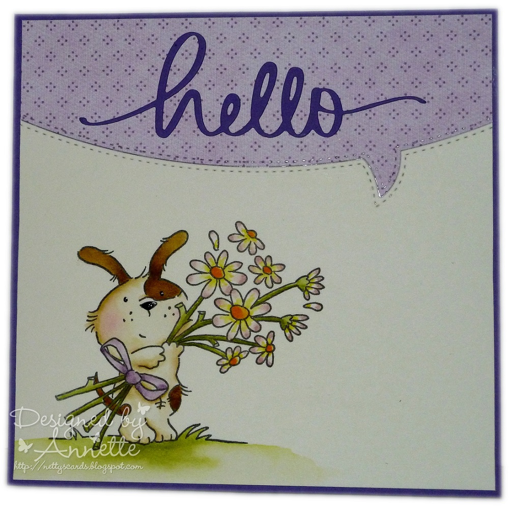 Netty's Cards Hello Flowers for You