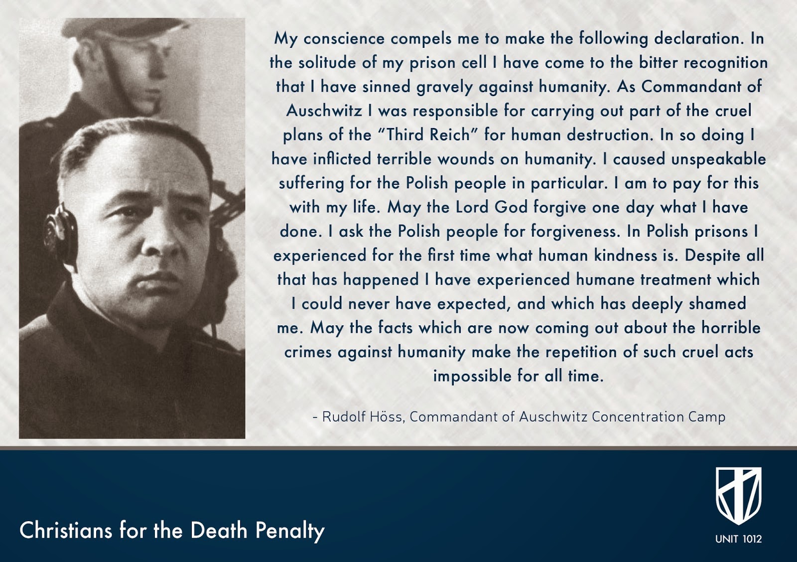 Unit 1012: The Victims' Families For The Death Penalty.: THE LAST WORDS