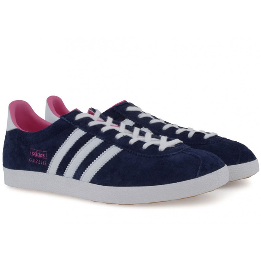 adidas gazelle bleu et rose femme