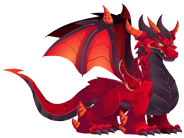 imagen del dragon rojo profundo de dragon city