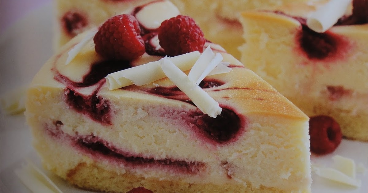 Blog as you Bake Junior's White Chocolate & Rapsberry Swirl Cheesecake