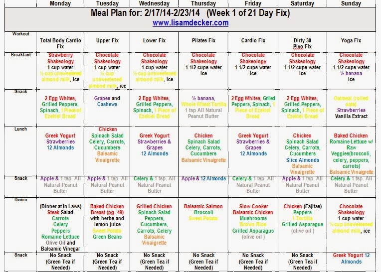 21 Day Cleanse Diet Meal Plan
