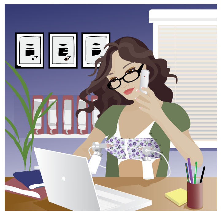 Women+breast+milk+pumping