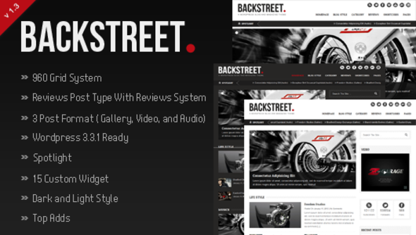 Backstreet - Magazine WordPress Theme Free Download by ThemeForest.