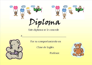 diplomas infantiles