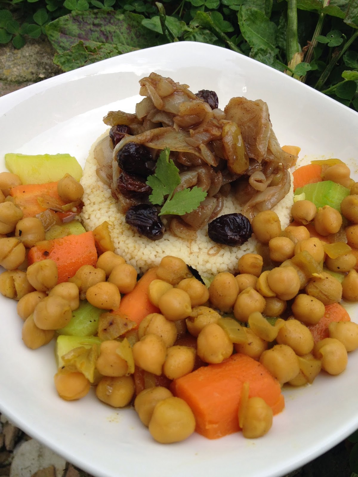 Cuisine MaLigne! Couscous aux pois chiches et oignons caramelises (6pp)
