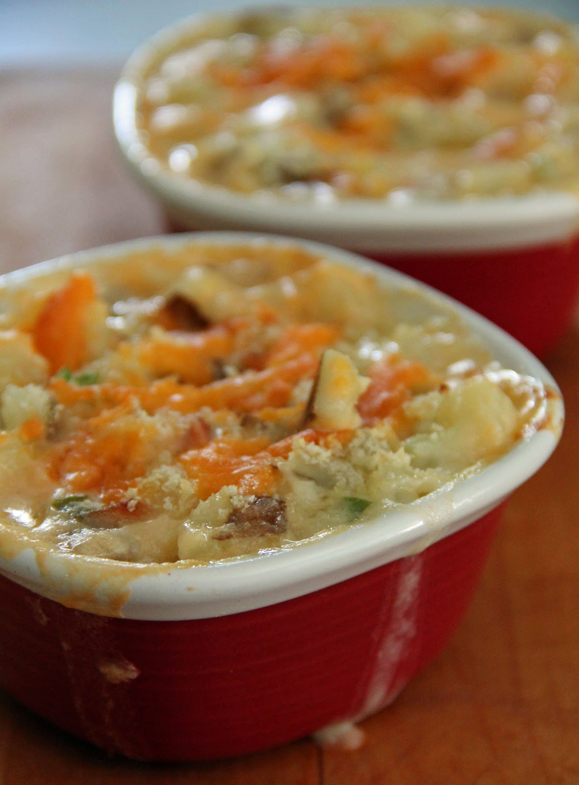 Jo and Sue Cheesy Hashbrown Casserole For Two