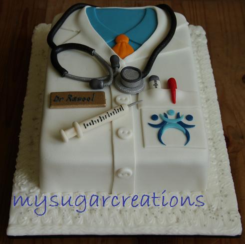 My Sugar Creations (001943746-M): Doctor s Coat Cake