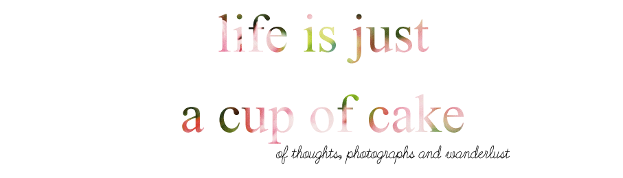 life is just a cup of cake