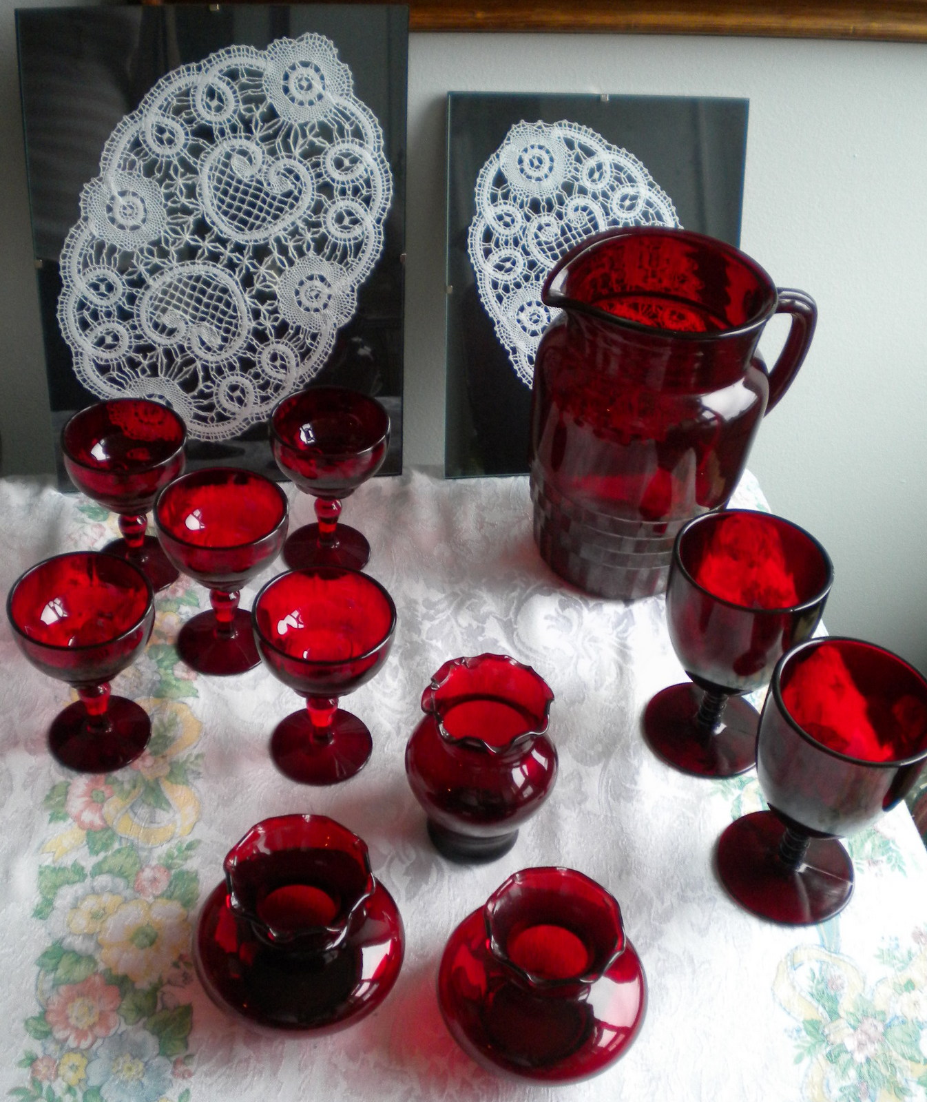 Comprehensively Quirky Ruby Glass and Lace Collections