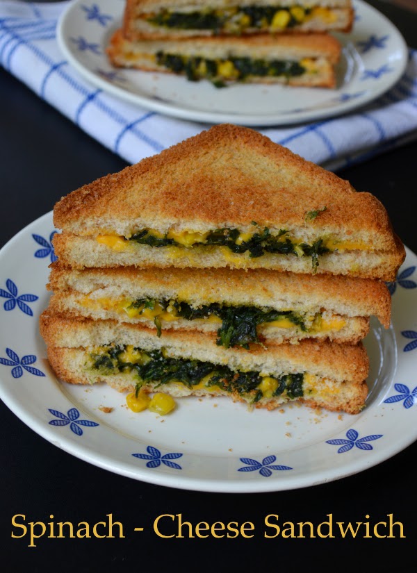 Spinach – Cheese Sandwich