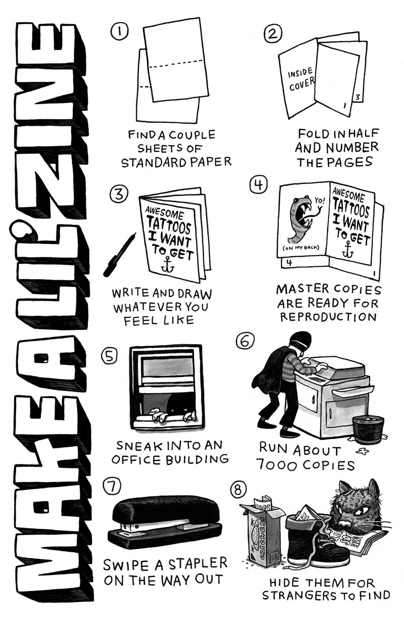day by day How to make zines