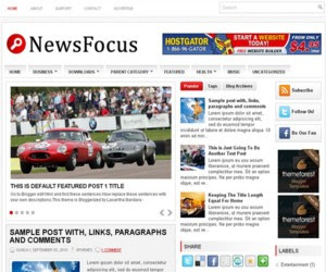 NewsFocus Blogger Template