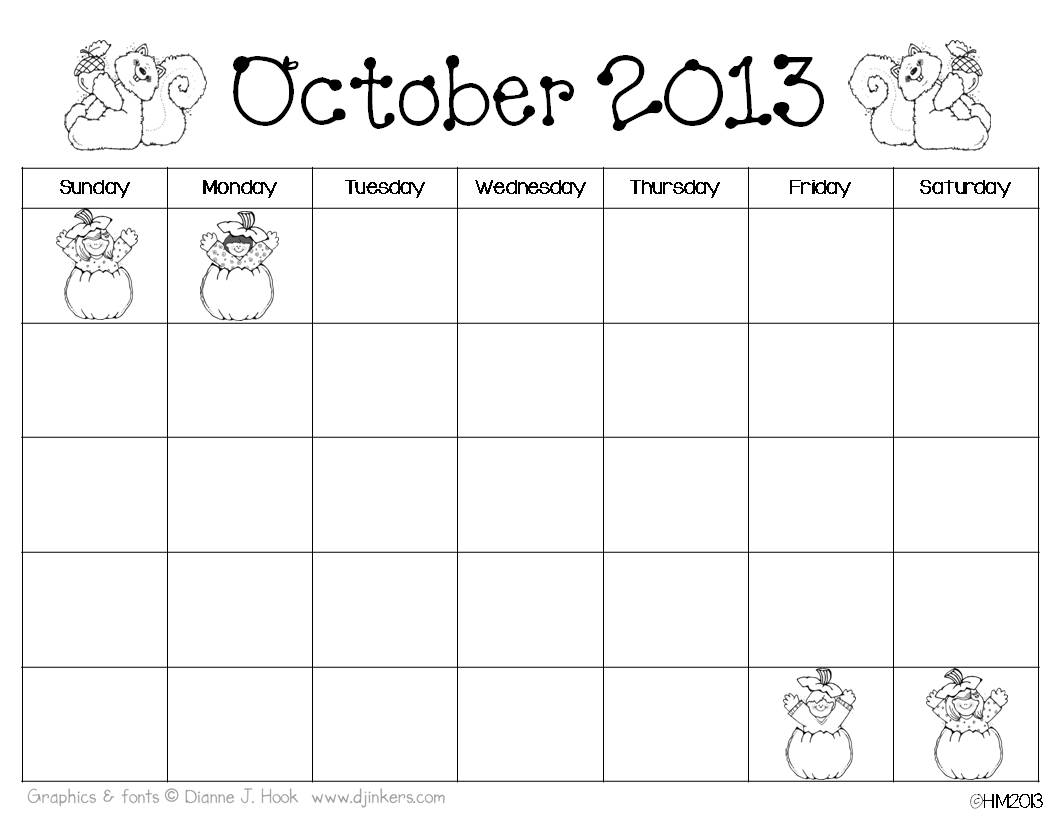 Freebielicious: Monthly Calendars number practice