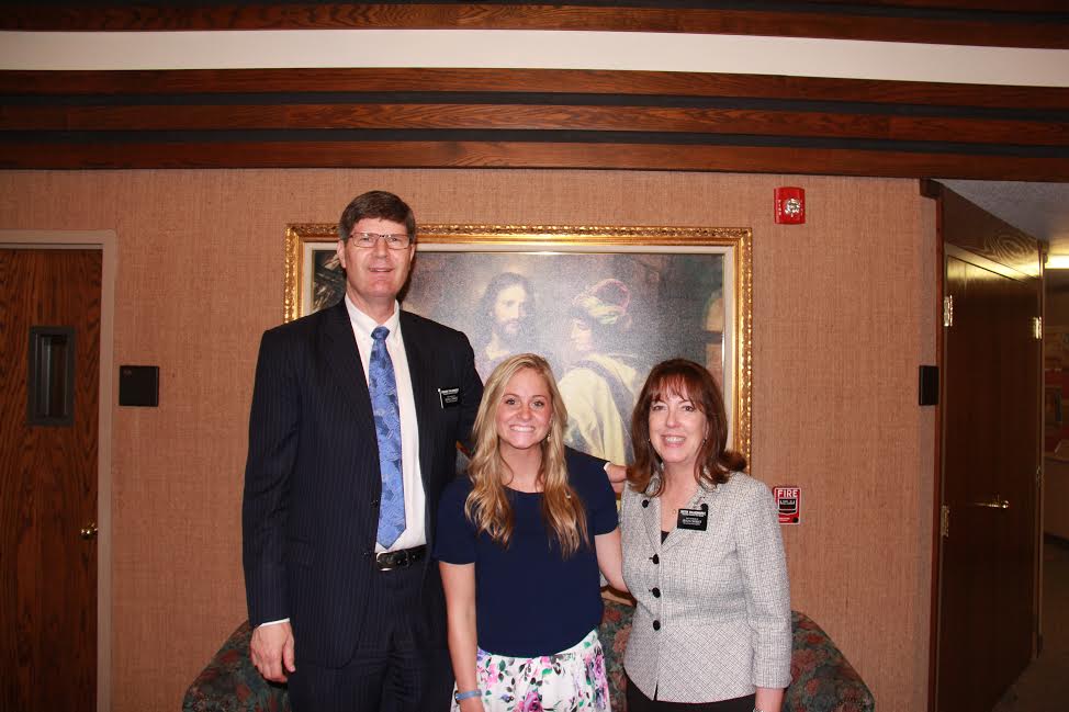 Sister Grossgebauer with Mission President and his wife!
