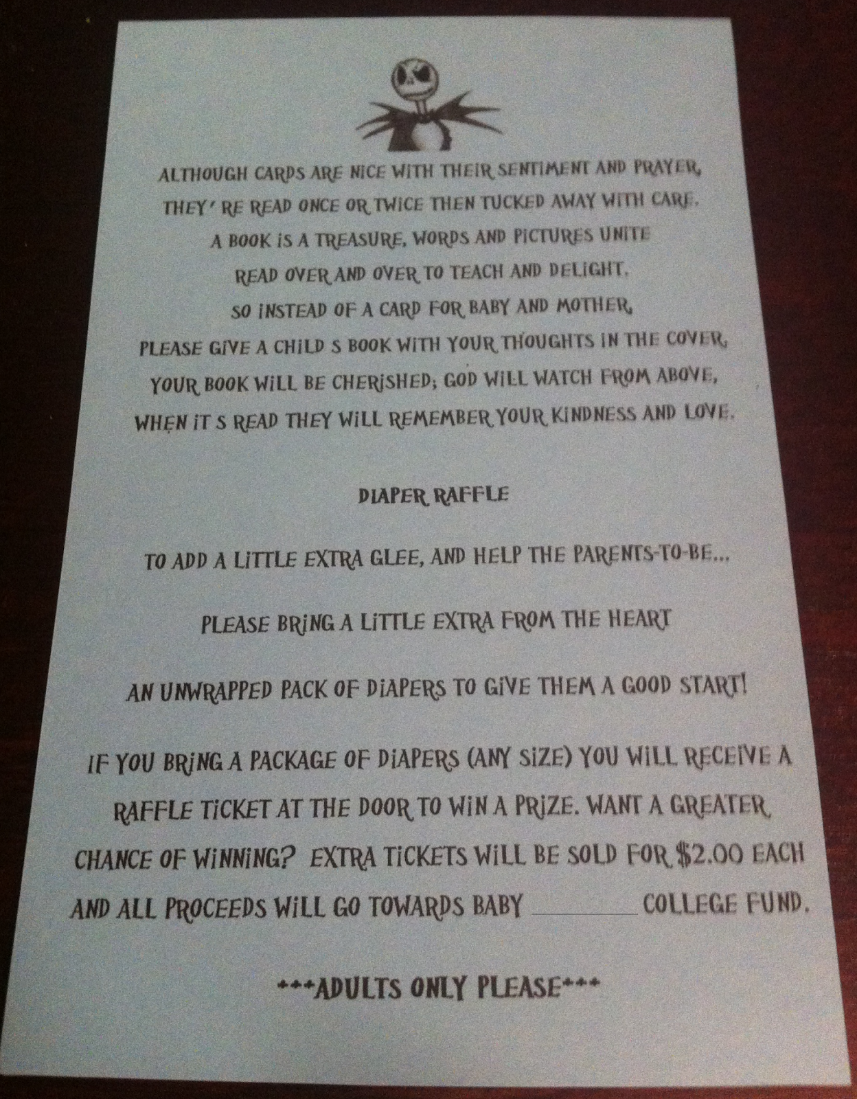 The Nightmare Before Christmas Baby Shower Diy Nightmare Before