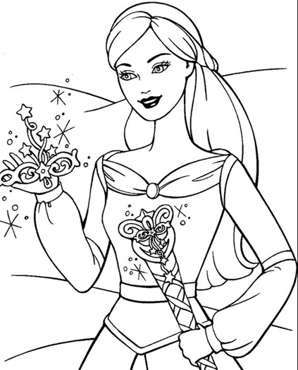 barbie en blanco y negro