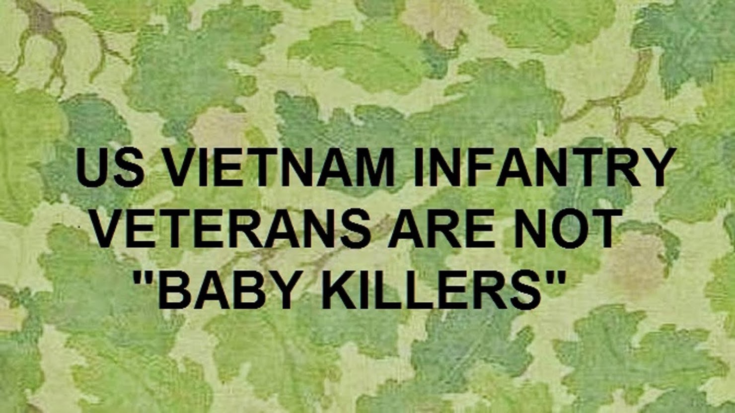 US VIETNAM INFANTRY VETERANS ARE NOT BABY KILLERS