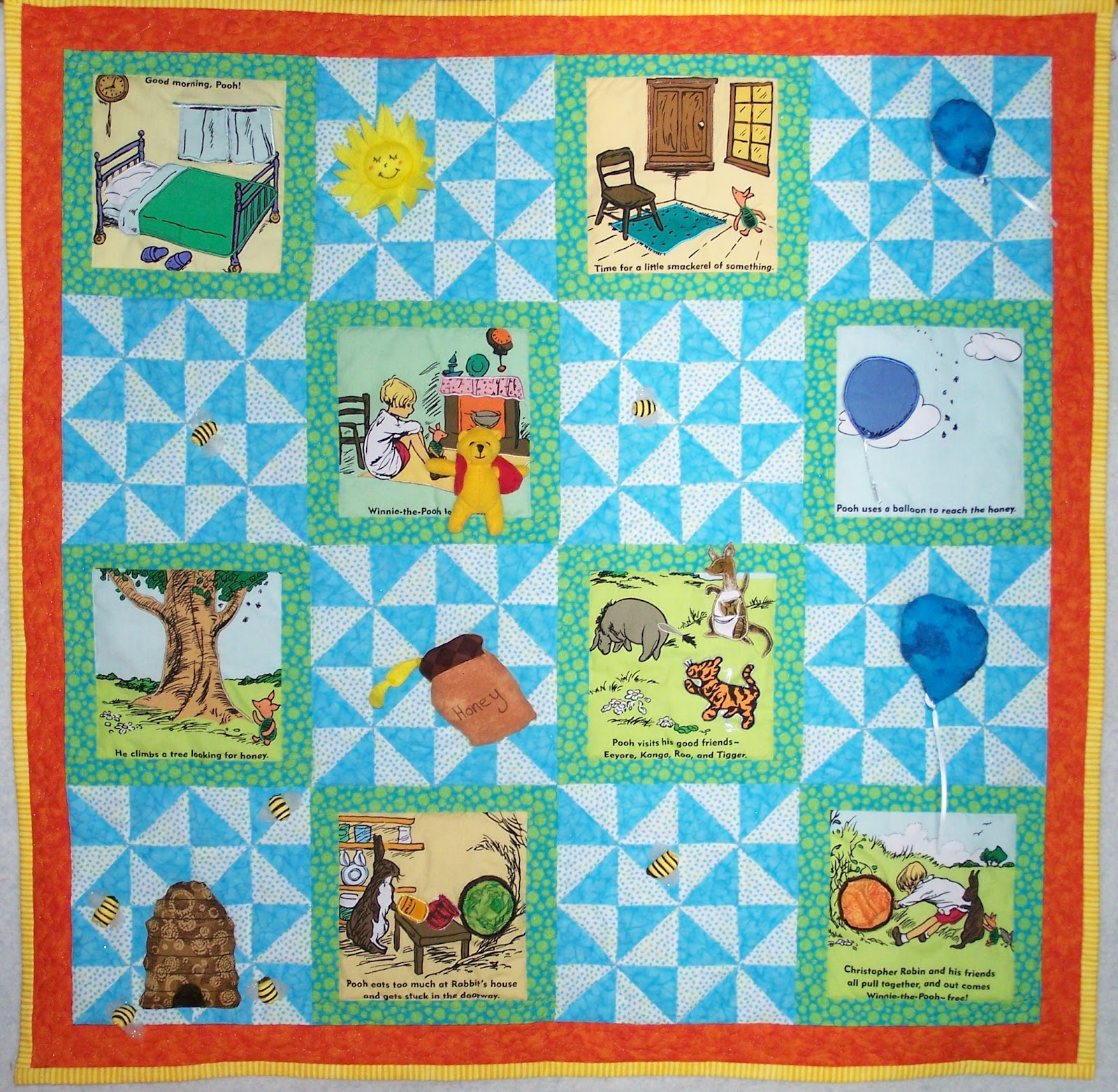 Damsel Quilts & Crafts WINNIEthePOOH STORYBOOK QUILT!
