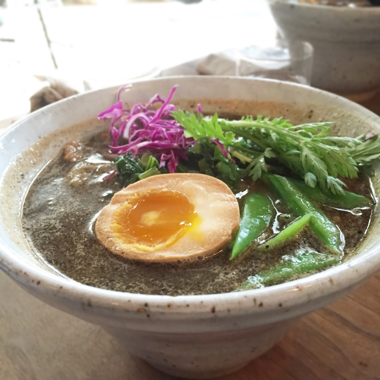 Japanese Foodie Kogashi Shellfish Miso Ramen at Ramen Shop, Oakland USA