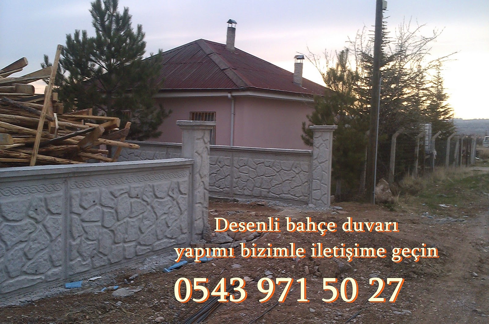 Mamak desenli beton duvar Ankara Bahçe Duvarı 0532 351 22 92 Mamak desenli beton duvar Ankara Bahçe Duvarı 0532 351 22 92