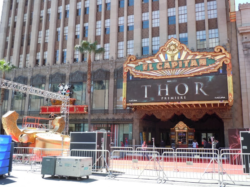 Thor Hollywood premiere set-up