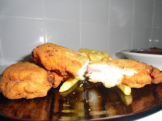 Pechugas De Pollo Rellenas De Jamón Y Queso
