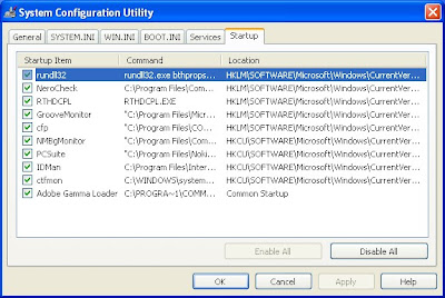 Remove unwanted startup program