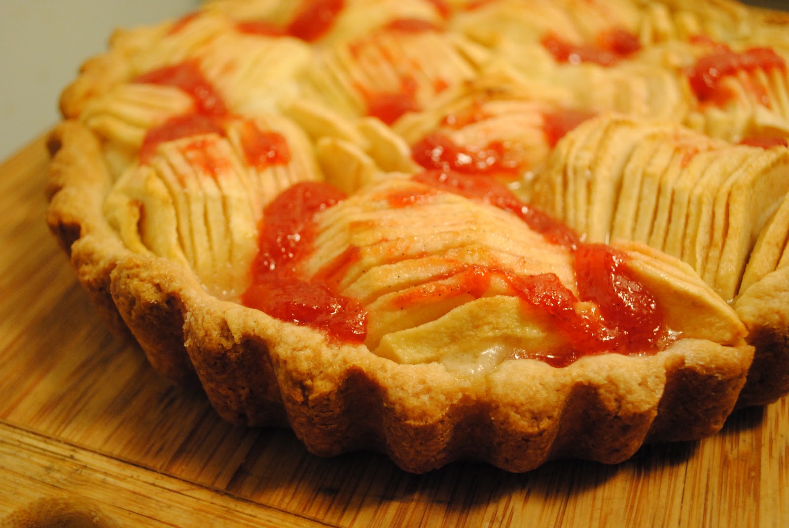 Pink Lady Apple Tart with a Plum Glaze {France}