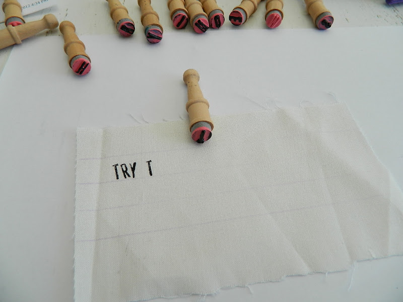 s.o.t.a.k handmade fabric letter stamping favorite quote applique