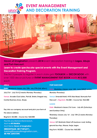 Haven Of Imagination Event Management And Decoration Training