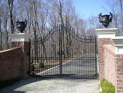 Wrought Iron Driveway Gate in Mendham NJ